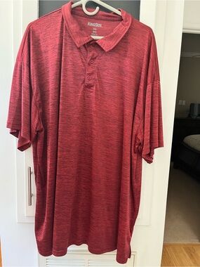 Kingsize Men's Heather Red Polo Shirt